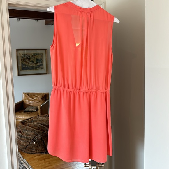 Babaton (Aritzia) bright pink 100% silk dress. Worn once. - Picture 2 of 3